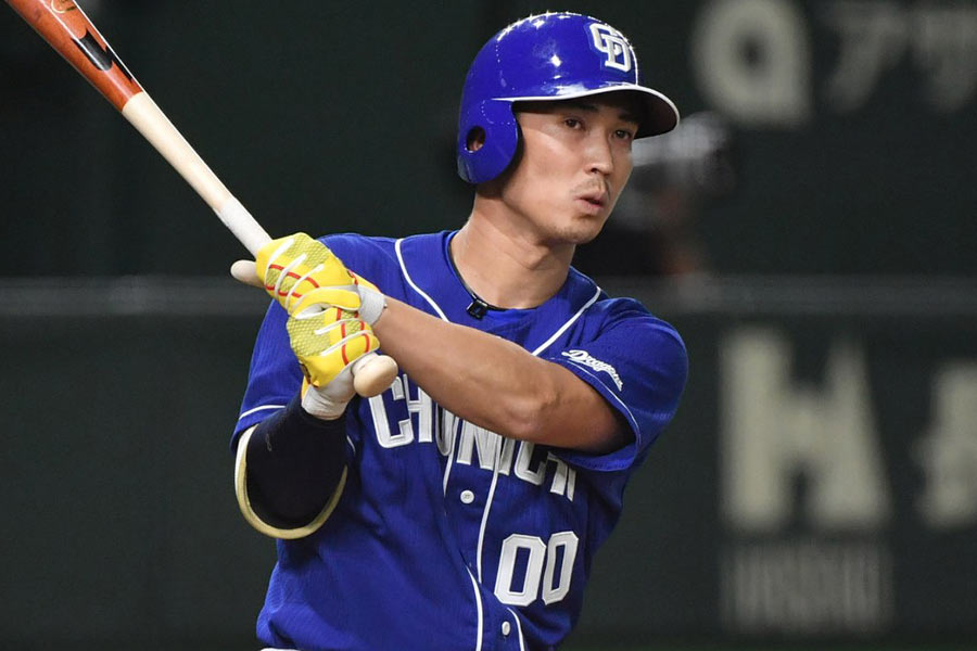 今季限りで現役を引退した、中日時代の後藤駿太氏【写真：小林靖】