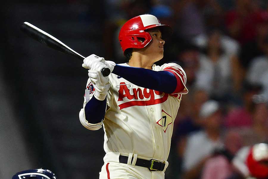 ヤンキース戦で30号3ランを放ったエンゼルス・大谷翔平【写真：ロイター】