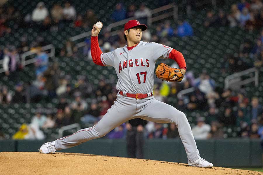 ツインズ戦に先発したエンゼルス・大谷翔平【写真：ロイター】