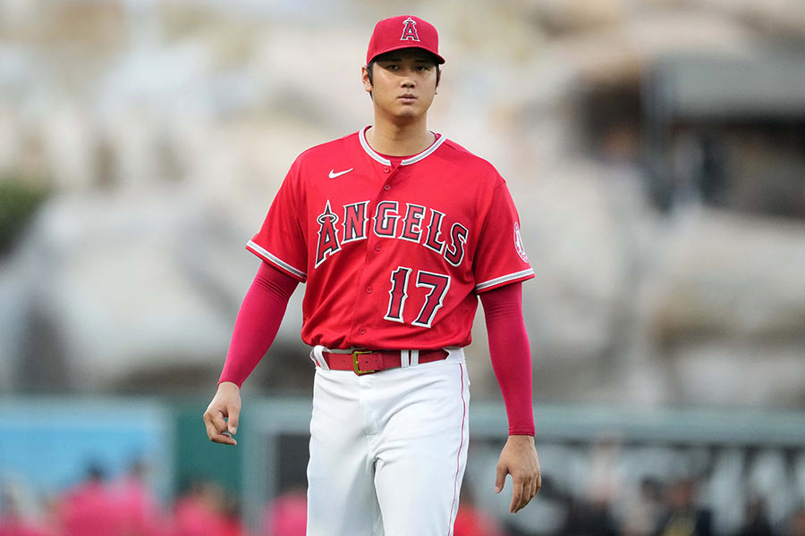 大谷翔平 MLB エンゼルス ノベルティ 顔総柄 メジャーリーグ