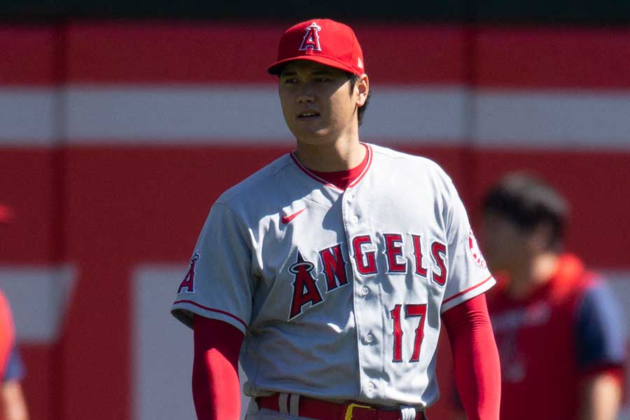 アスレチックス戦に先発したエンゼルス・大谷翔平【写真：ロイター】