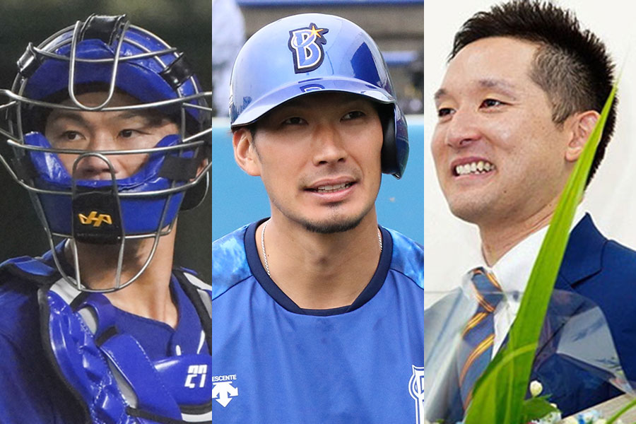 中日・大野奨大、DeNA・大田泰示、現役引退を表明した日本ハム・杉谷拳士【写真：荒川祐史、小谷真弥】