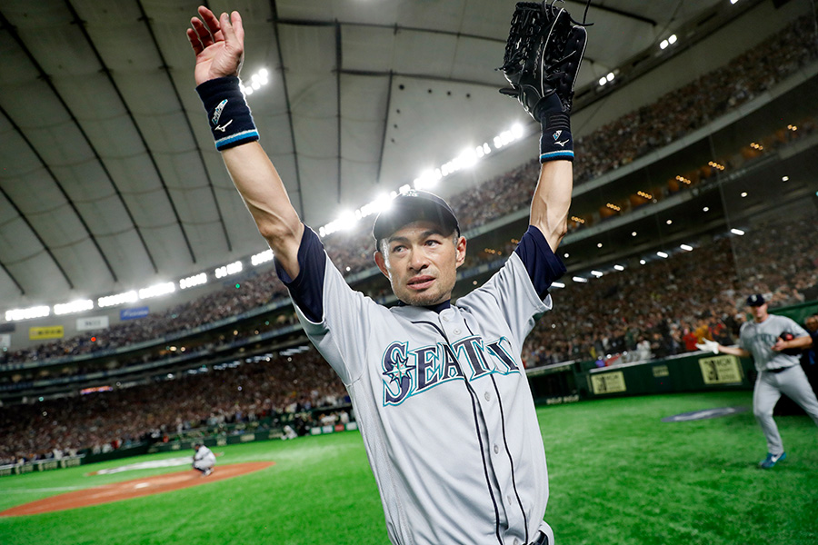 現役最後の試合に臨んだイチロー氏【写真：Getty Images】