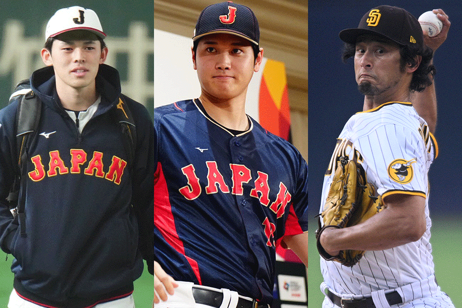 WBC 2023侍ジャパン 日本代表 ダルビッシュ有 選手牛革キーホルダー 野球