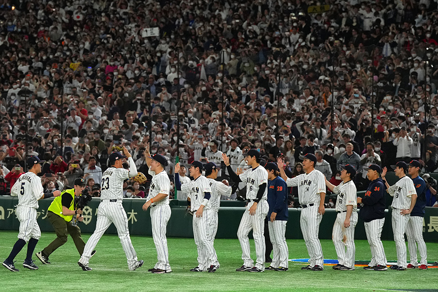 準々決勝に進出した野球日本代表「侍ジャパン」【写真：Getty Images】