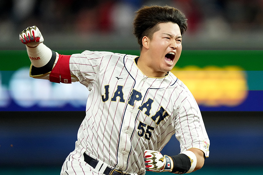 サヨナラ打を放った侍ジャパン・村上宗隆【写真：Getty Images】