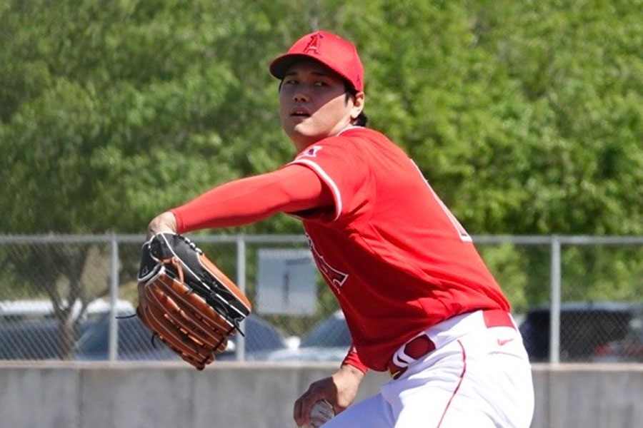 マイナーでの調整登板に臨んだエンゼルス・大谷翔平【写真：小谷真弥】