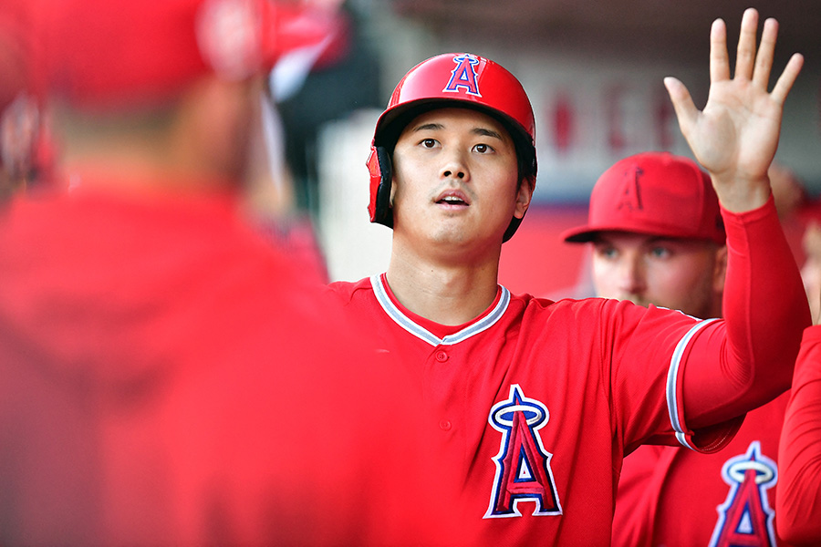 ドジャース戦に出場したエンゼルス・大谷翔平【写真：ロイター】