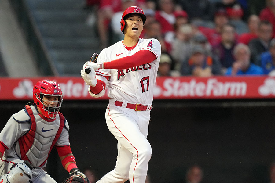 ナショナルズ戦に出場したエンゼルス・大谷翔平【写真：ロイター】