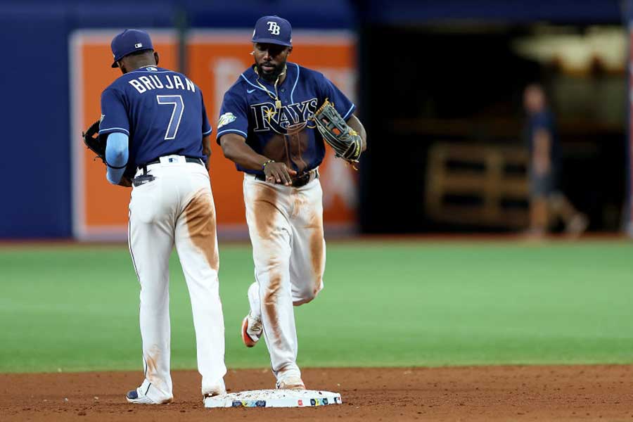 メジャー36年ぶりとなる開幕11連勝を飾ったレイズ【写真：Getty Images】