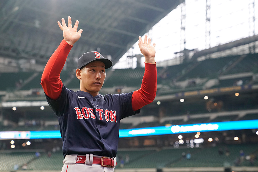 ブルワーズ戦に出場したレッドソックス・吉田正尚【写真：Getty Images】