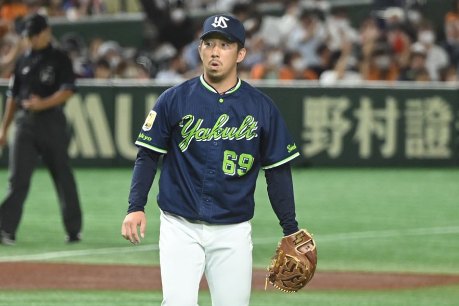 ヤクルト・今野龍太【写真：中戸川知世】