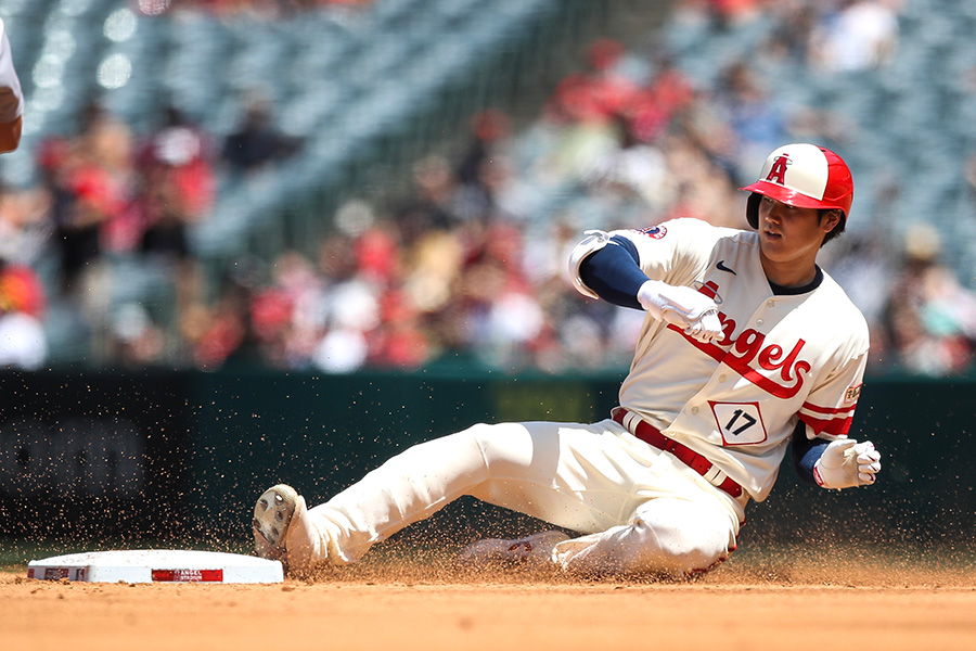 アスレチックス戦に出場したエンゼルス・大谷翔平【写真：Getty Images】