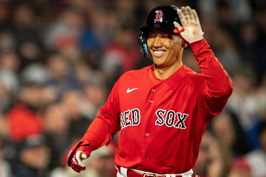 5号ソロを放ったレッドソックス・吉田正尚【写真：Getty Images】