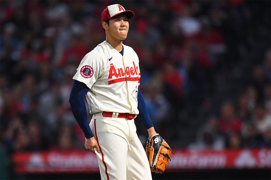 アストロズ戦に先発したエンゼルス・大谷翔平【写真：Getty Images】