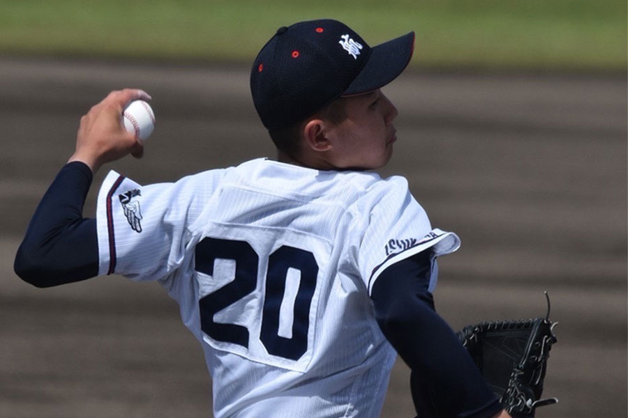 星稜との決勝戦では先発も1回2/3、6安打5失点でKO【写真：日本航空石川野球部提供】