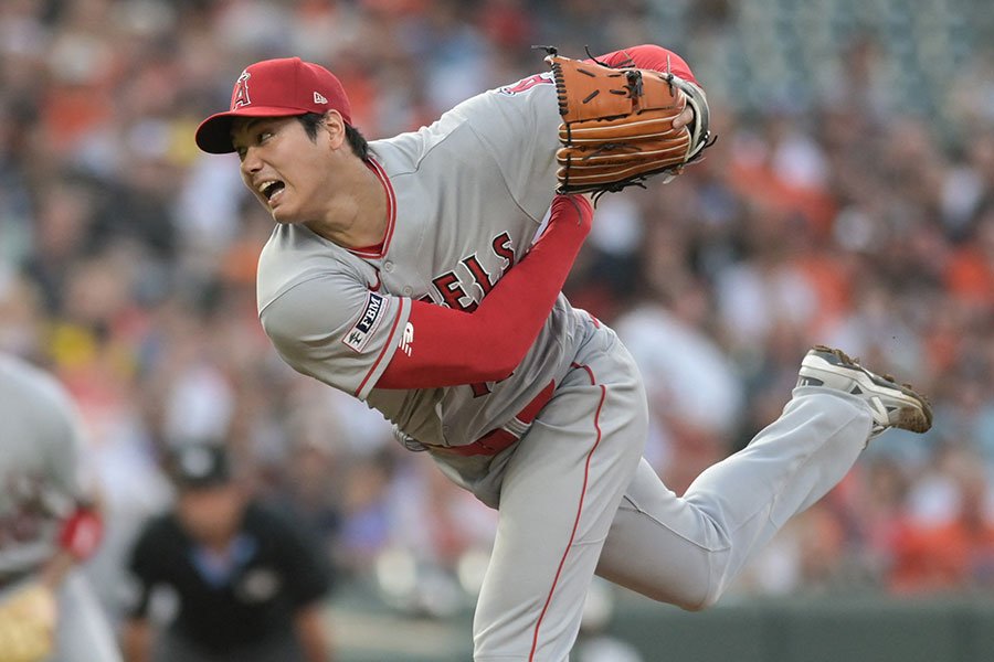 オリオールズ戦で5勝目を挙げたエンゼルス・大谷翔平【写真：ロイター】