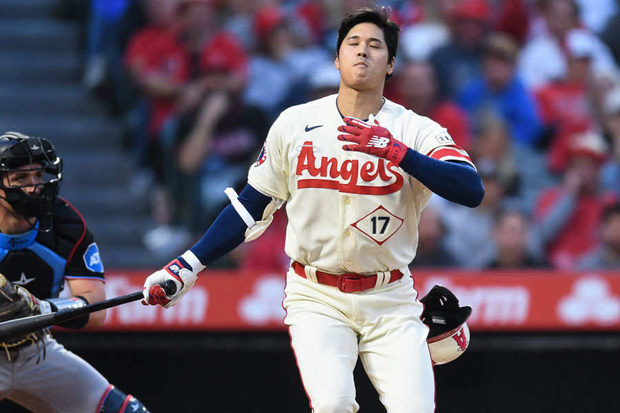 4打数無安打に終わったエンゼルス・大谷翔平【写真：ロイター】