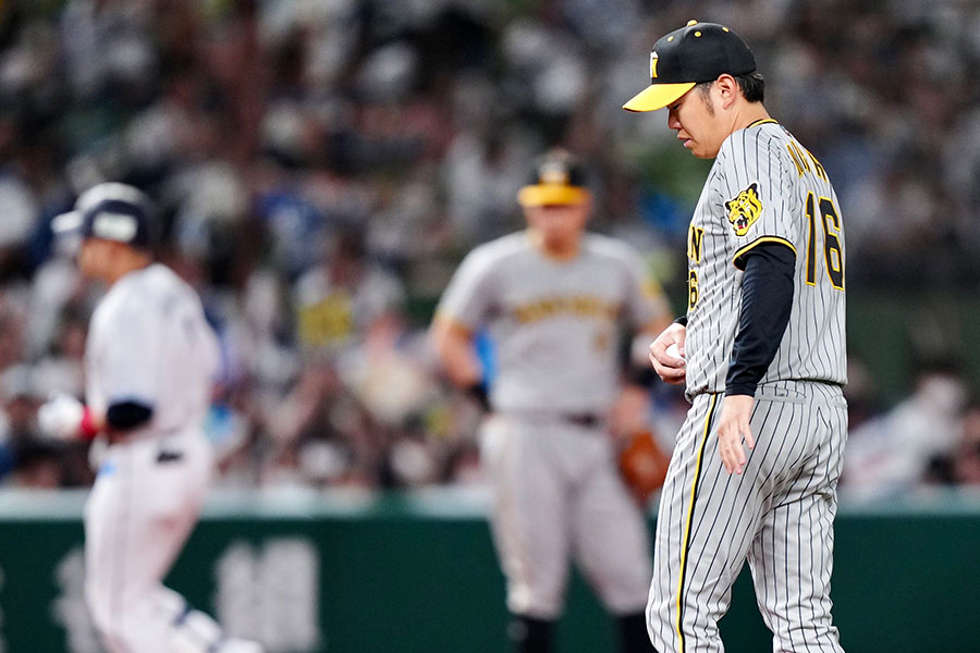 西武戦に先発した阪神・西勇輝【写真：矢口亨】