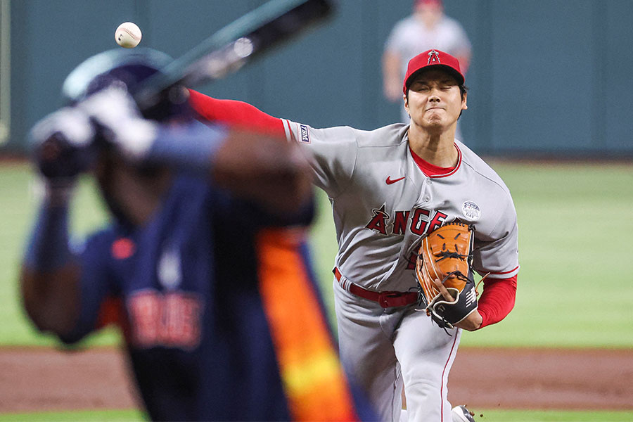 アストロズ戦に先発したエンゼルス・大谷翔平【写真：ロイター】