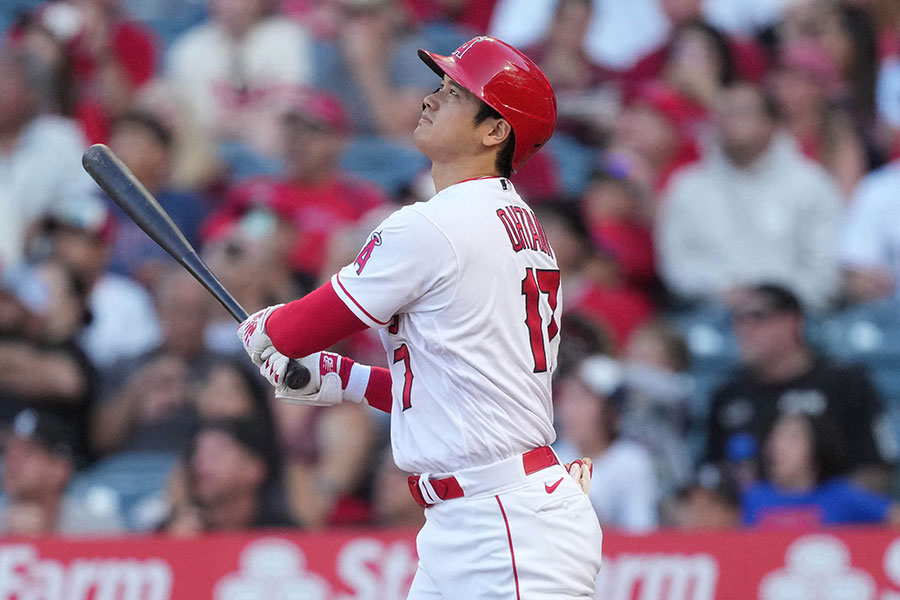 27号ソロを放ったエンゼルス・大谷翔平【写真：ロイター】