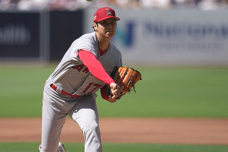 パドレス戦に出場したエンゼルス・大谷翔平【写真：ロイター】