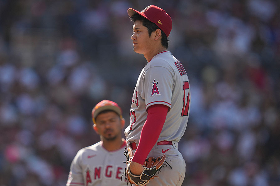 パドレス戦に先発したエンゼルス・大谷翔平【写真：ロイター】