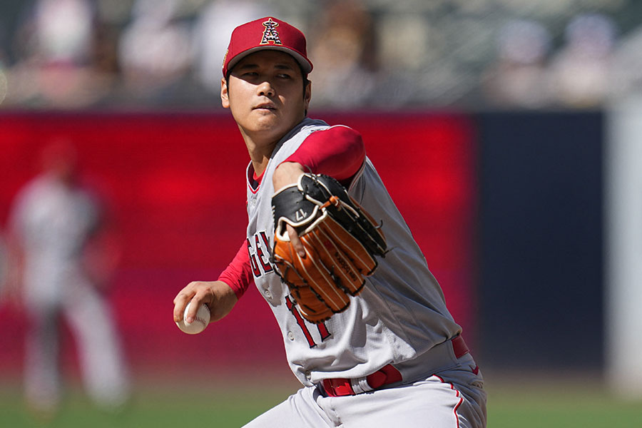 パドレス戦に先発したエンゼルス・大谷翔平【写真：ロイター】