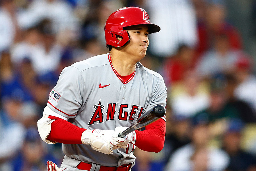 ドジャース戦に出場したエンゼルス・大谷翔平【写真：Getty Images】