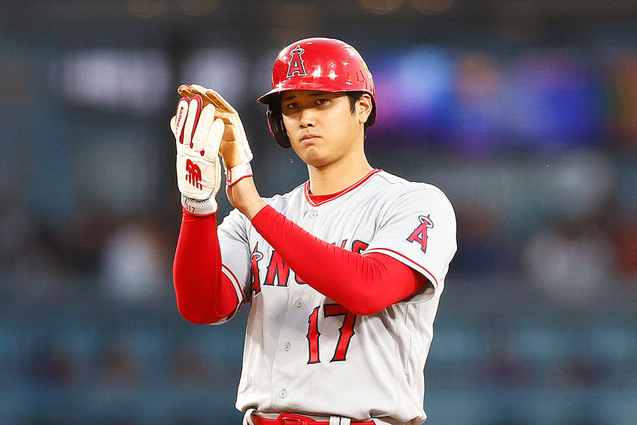 ドジャース戦に出場したエンゼルス・大谷翔平【写真：Getty Images】