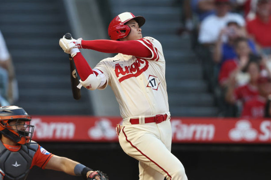 34号本塁打を放ったエンゼルス・大谷翔平【写真：Getty Images】