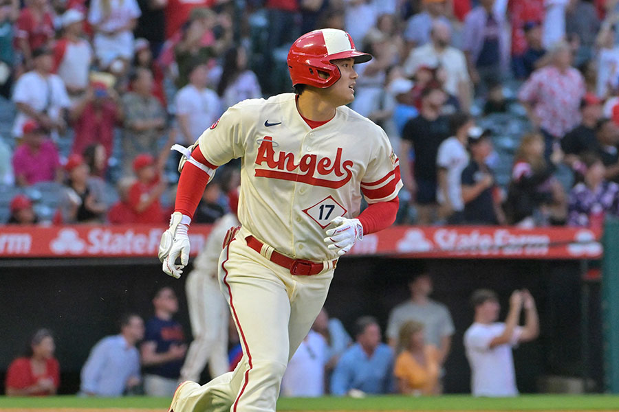 34号本塁打を放ったエンゼルス・大谷翔平【写真：ロイター】