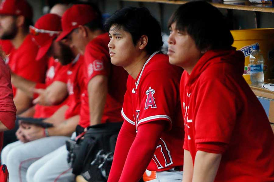 エンゼルス・大谷翔平（左）と水原一平通訳【写真：Getty Images】