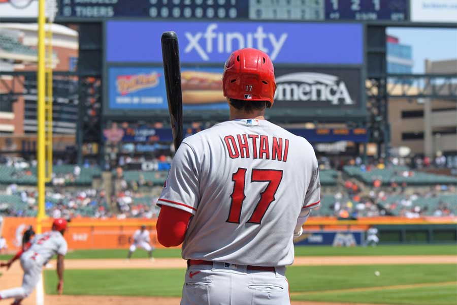 タイガース戦に出場したエンゼルス・大谷翔平【写真：Getty Images】