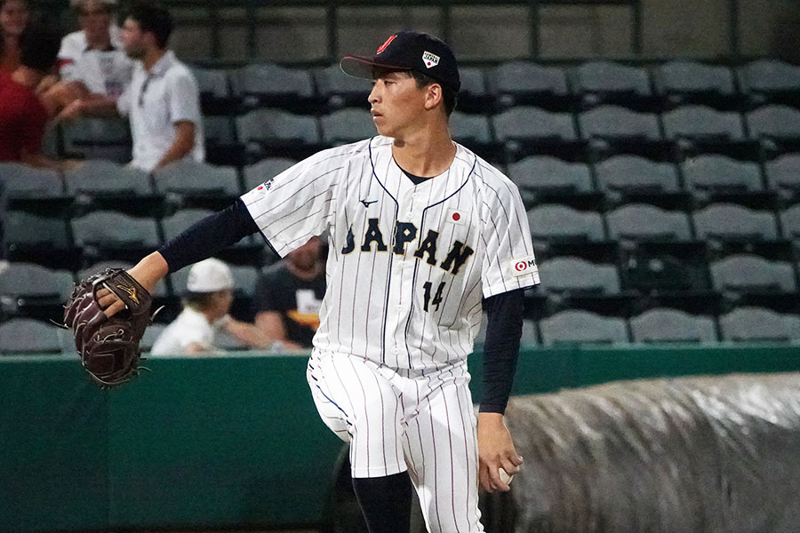 日米大学野球に出場した東洋大・細野晴希【写真：川村虎大】