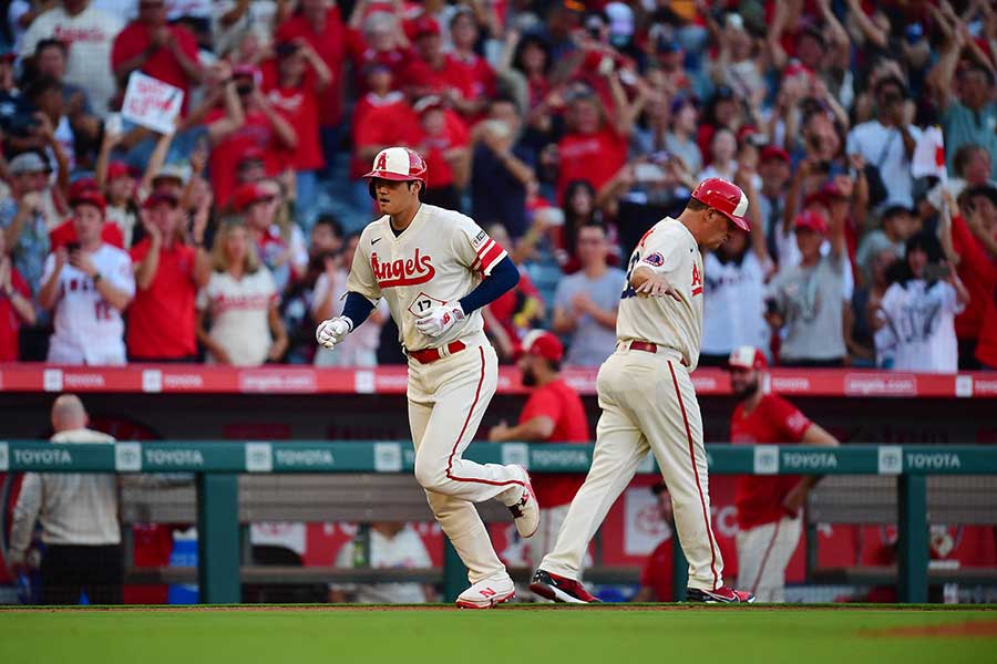 43号満塁弾を放ったエンゼルス・大谷翔平【写真：ロイター】