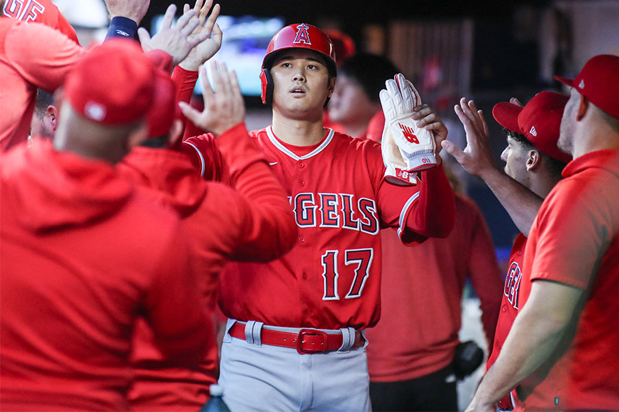 メッツ戦に出場したエンゼルス・大谷翔平【写真：ロイター】