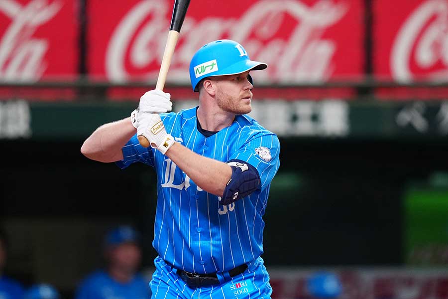 西武時代のデビッド・マキノン氏【写真：矢口亨】