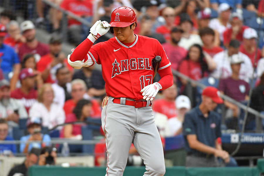 フィリーズ戦に出場したエンゼルス・大谷翔平【写真：ロイター】