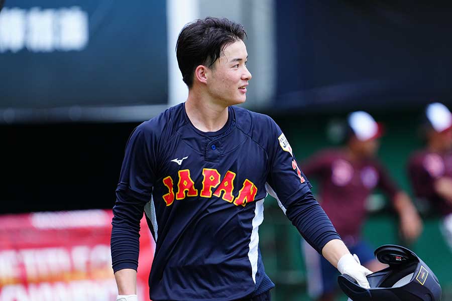 侍U-18代表・丸田湊斗【写真：荒川祐史】