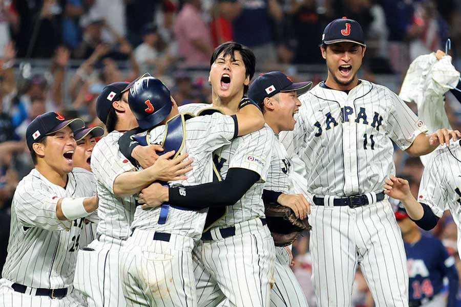 3月のWBCで世界一に輝いた野球日本代表「侍ジャパン」【写真：Getty Images】