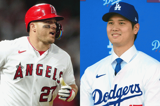 LosAngelesDodgeMIKE TROUT ５０枚限定 インサート 大谷翔平 WBC MLB プロ野球