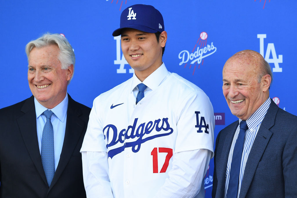 ドジャース・大谷翔平（中央）【写真：Getty Images】