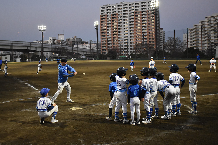 BIGベースボールクラブの練習の様子【写真：高橋幸司】