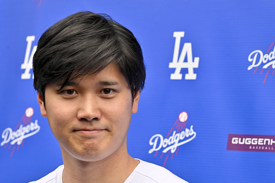 大谷翔平の白髪がSNSで注目となった【写真：Getty Images】