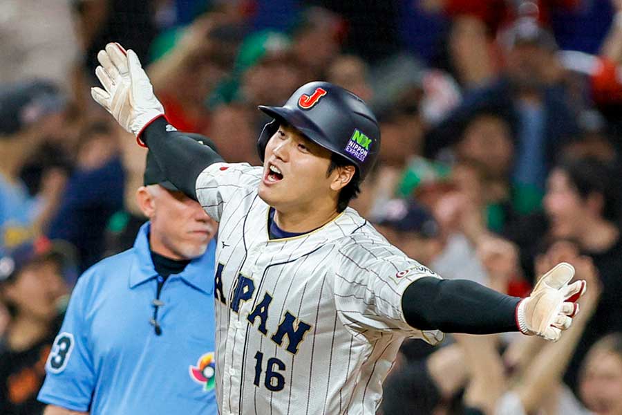 前回大会で日本の優勝に貢献したドジャース・大谷翔平【写真：ロイター】