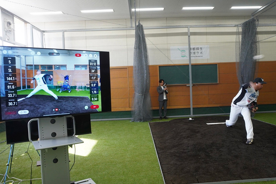 桐生南高跡地には今年3月、最新鋭の測定機器を備えた「球都桐生野球ラボ」が開設【写真：宮脇広久】