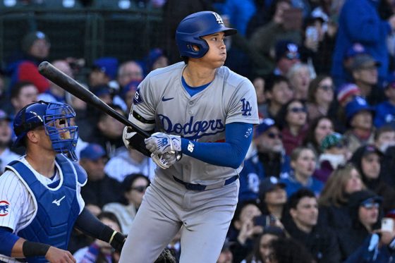 大谷翔平、今季初の三塁打　カブス戦に「2番・DH」で出場