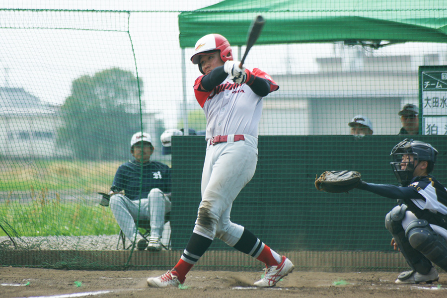 本塁打を放った大田水門ボーイズ・櫻井【写真：日本少年野球連盟提供】