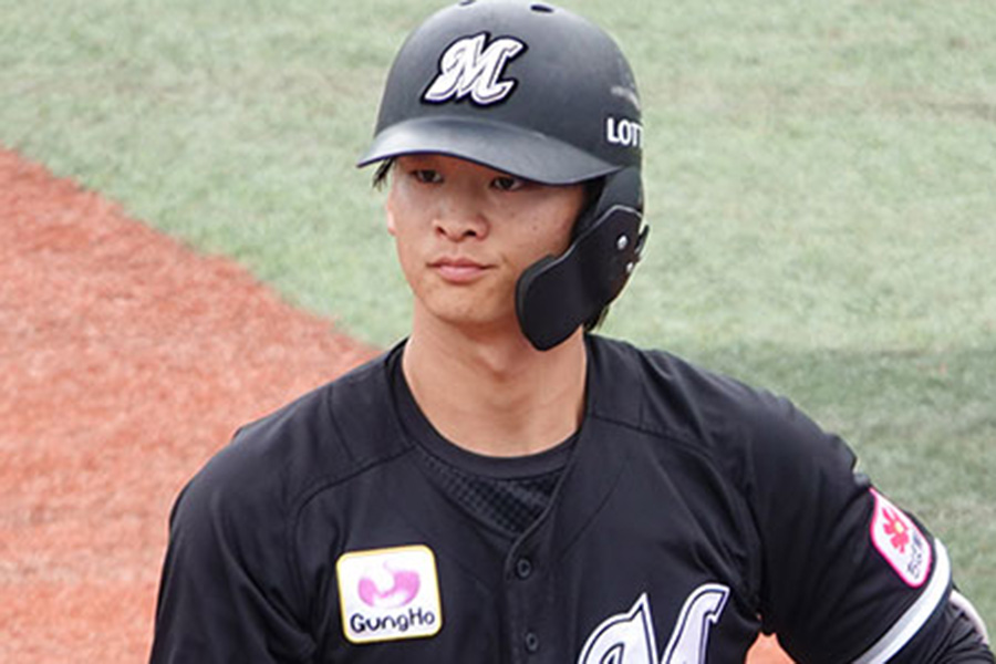 元ロッテの谷川唯人【写真：町田利衣】